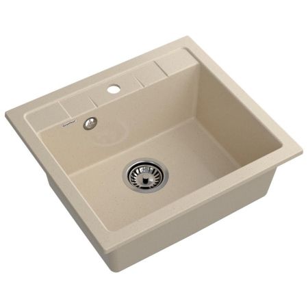 Кухонная мойка GranFest QUADRO 561, кашемир, артикул Q-561 кашемир