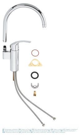 Смеситель для кухни GROHE Eurosmart new с высоким изливом, хром (33202002)