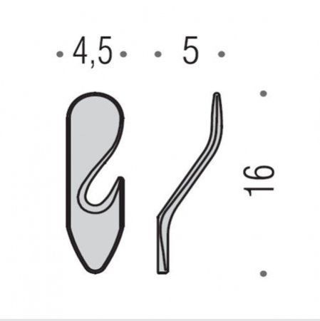 Colombo Khala Крючок, цвет: хром, артикул BMH17.CR