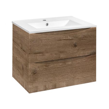 База под керамическую раковину Mia 700 подвесная, 2 выкатных ящика soft close, V.Oak, артикул VMC-2MC700VO