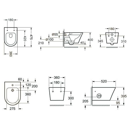 Комплект 2 в 1 Lavinia Boho Biore Compacto Rimless 21031005, артикул 21031005