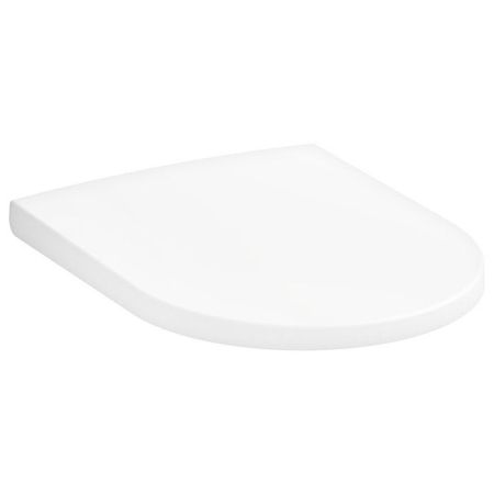 Сиденье для унитаза, Hansgrohe, EluPura Original S, с крышкой, ширина, мм-365, глубина, мм-540, с плавным опусканием SoftClose, с верхним креплением, материал сиденья-пластик, цвет-белый, артикул 60148450