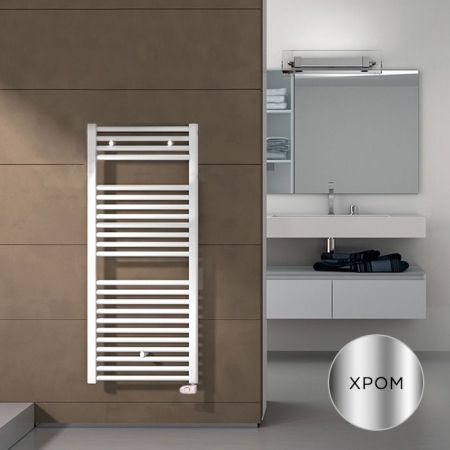 Irsap Ares Полотенцесушитель электрический 580x1118x30мм (22 трубок-2 пром), мощность:400 ватт, с регулятором темп-ры, провод: 1200мм, цвет: хром, артикул EIM058K50IR01NNN