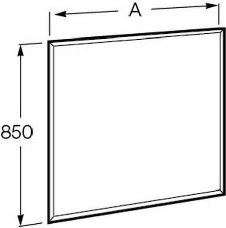Зеркало ROCA ANETO 812363000 (85*80) (подсветка, белый матовый), шт, артикул 812363000