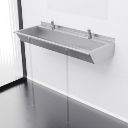 Раковина коллективная Тругор 1,0 м левая, сатин, артикул Раковина кол-ная L=1,0лев1,2