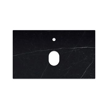 Столешница La Fenice Granite Black Olive Light Lappato Terra 80 см, черная