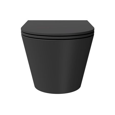 Унитаз, Alice, Hide, безободковый (с открытым смывным краем), тип установки-подвесной, ширина, мм-370, глубина, мм-570, высота, мм-345, форма чаши-овальная, выпуск-горизонтальный, материал-керамика, сиденье и крышка с микролифтом-в комплекте, вид грязеотт, артикул 31170108SET