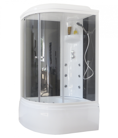 Душевая кабина Royal Bath RB 8120BK3-BT (черное/прозрачное) правая, артикул RB8120BK3-BT-R