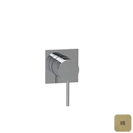 Смеситель для душа, Almar, Water Control Modular, тип открывания воды-однорычажный, тип регулирования воды-керамический картридж, монтаж-настенный встраиваемый, отверстия для монтажа-1, внутренняя часть-необходимо заказать, цвет-High Brass Brushed PVD, артикул E180190.HB