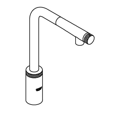 Смеситель для кухни GROHE Minta SmartControl, суперсталь (31613DC0)