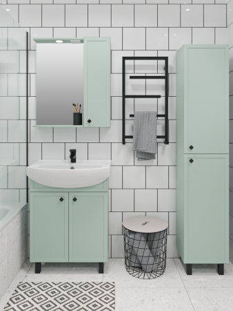 Тумба Runo Римини 65 мята под умывальник 00-00001182 (Best 65) (00-00001273), артикул 00-00001273