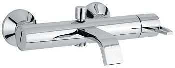 Emmevi Minu, однорычажный смеситель для ванны, ручка со стержнем (излив 18 см), без набора для душа, цвет хром