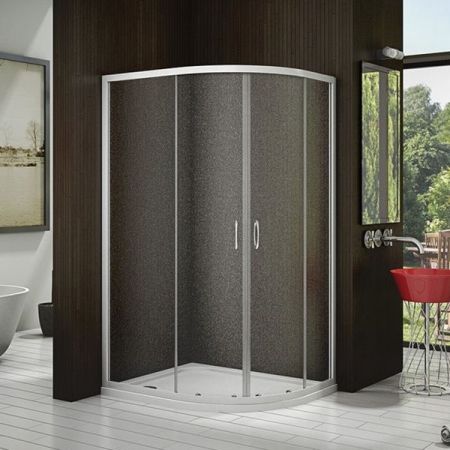 Душевой уголок Good Door Latte R-120 120x80 профиль Белый стекло прозрачное