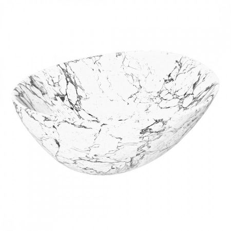 Раковина чаша Maretti EN13NS87-740MR, белый мрамор, артикул EN13NS87-740MR