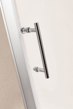 Душевой уголок Cezares Eco RH-2 100х80 профиль Хром стекло прозрачное, артикул ECO-O-RH-2-100/80-C-Cr