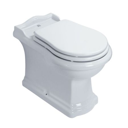 BELLA Унитаз напольный, приставной, выпуск универсальный в пол/стену, белая керамика, артикул 30856
