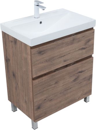 Тумба под раковину Aquanet Алвита New 70 напольная, дуб веллингтон табак, артикул 00344128