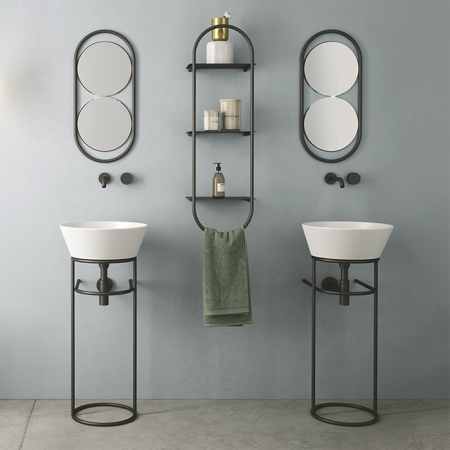 SIMAS WAVE Раковина чаша круглая  42х42х16,5 см, без отв под смеситель,цвет белый, артикул WA01 bi*0