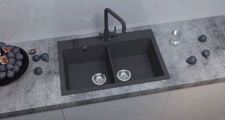 Кухонная мойка Ulgran Quartz Ruma 780-08, космос, артикул Ruma 780-08