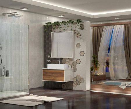 Тумба с раковиной Дольче Opadiris Светлый орех