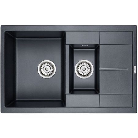 Кухонная мойка Paulmark Feste 77 PM237850-BLM Черный металлик, артикул PM237850-BLM