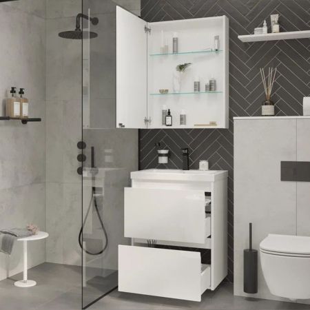 Тумба под раковину подвесная Velvex Klaufs tp.KLA.COM.60.2Y, 60 см, артикул tp.KLA.COM.60.2Y