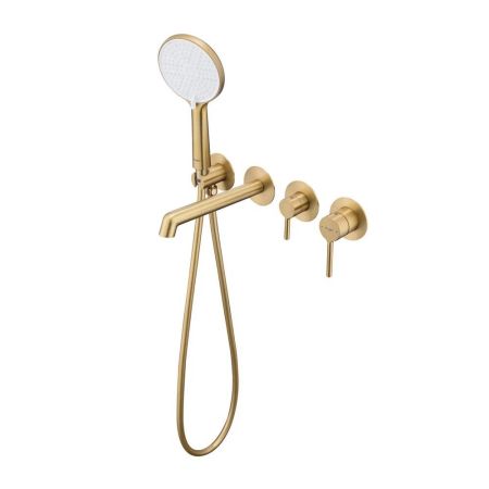 Смеситель для ванны встраиваемый Raglo R20.32.03, золотой сатин, артикул R20.32.03