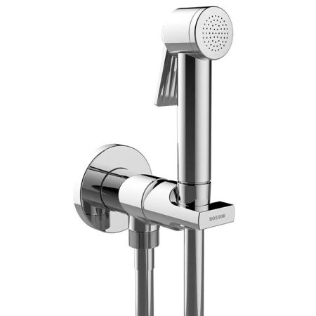 Гигиенический душ, Bossini, Paloma Apice, смеситель-в комплекте, шланг-есть, длина шланга, мм-1250, держатель-в комплекте, материал-латунь, цвет-хром, артикул E34002B.030