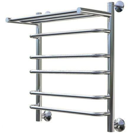 Водяной полотенцесушитель Тругор Идеал 3 П НП 60x50 с полкой Хром, артикул Идеал3/нп6050П