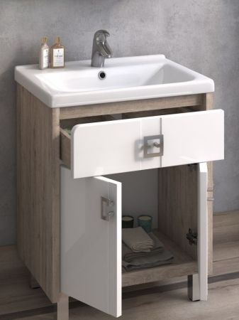 Тумба под раковину Vigo Bruno 2-60 Кантри, артикул Bruno-1-600(Миранда)-кантри