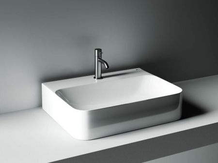 Умывальник AURA с 1 отверстием для смесителя, без перелива 600*470*135мм CN2001