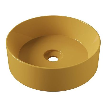 Alice Spy Раковина Round Ø40хВ12, накладная, без отверстия под смеситель, мёд глянцевый
