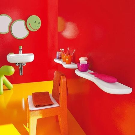 LAUFEN Florakids Полка «облако» подвесная керамическая 550x130x55 мм, белый, артикул 8.7703.1.000.000.1