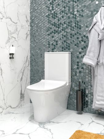 Унитаз напольный Maretti Elio безободковый с микролифтом, EL10NBM35-844, белый