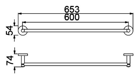 Полотенцедержатель двойной Timo Saona 13056/00 хром, артикул 13056/00
