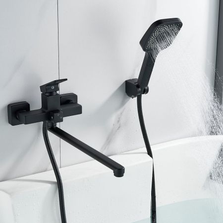 Смеситель для ванны Raffine F2296H, черный, артикул F2296H