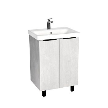 Тумба VIANT "Берлин" 2 ств цемент 444х570х820 под раковину .S-UM-MOD60/1 (MODUO 60) (VBER60MDC-T2ST)