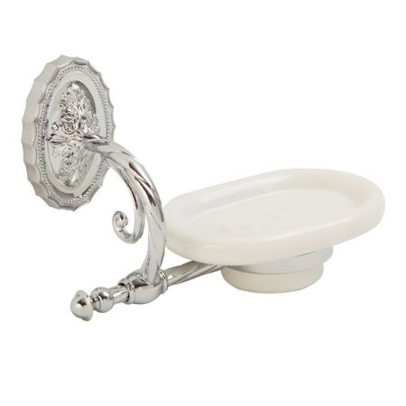 EDERA Мыльница настенная, керамика/хром, артикул 16919