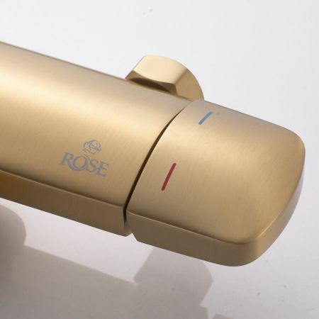 Душевая система Rose R3936G, золотой сатин, артикул R3936G