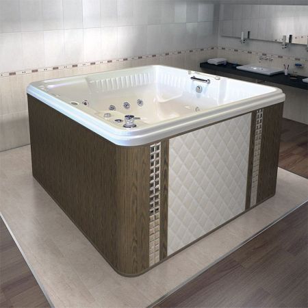 Бассейн Radomir Цезарь комфорт 189x174 1-30-0-0-0-052Б Белый с гидромассажем, артикул 1-30-0-0-0-052Б