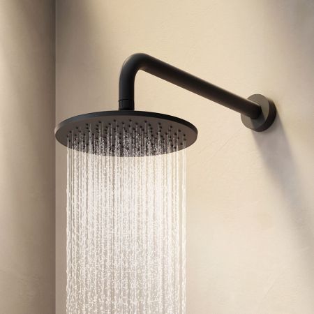 F0590022 Gem верхний душ 220 мм, чёрный, шт., артикул F0590022