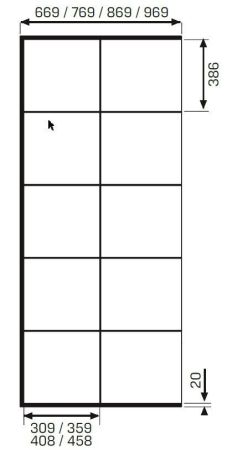 Душевое ограждение NEW TRENDY NEW MODUS BLACK 70x200 EXK-0244 (черный), артикул EXK-0244