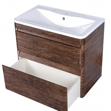 Тумба подвесная "Атлантика 60", Люкс старое дерево, PLUS