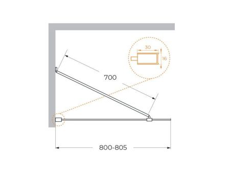LIBERTA-V-1-TB-90/155-C-NERO Душевая шторка на ванну универсальная, артикул LIBERTA-V-1-TB-90/155-C-NERO