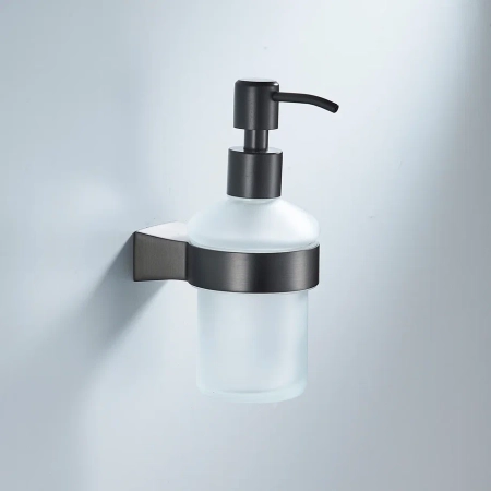 Дозатор жидкого мыла Shevanik SG5744T, оружейная сталь, артикул SG5744T