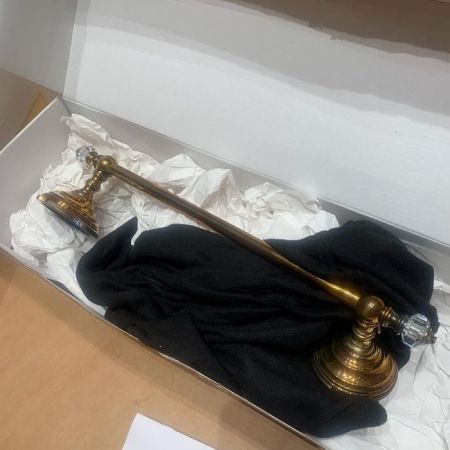 Devon Gemstone Полотенцедержатель 417 мм, цвет  античная латунь, артикул GEM709-OTS