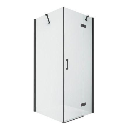 Душевое ограждение NEW TRENDY NEW RENOMA BLACK R 90x90x195 D-0204A/D-0111B (черный), артикул D-0204A/D-0111B