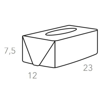 Colombo Adj Салфетница Kleenex, 23x12H7,5 см , цвет: пепельная роза/устричный Colombo Adj Салфетница Kleenex, 23x12H7,5 см , цвет: пепельная роза/устричный