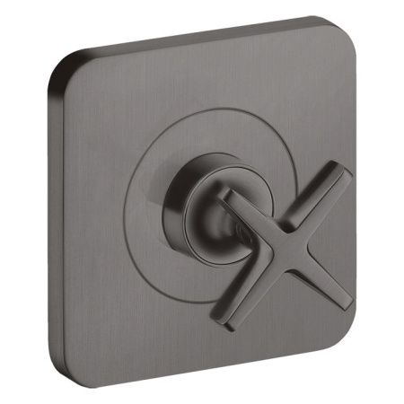 AX Citterio E Встраиваемый запорный вентиль, ½’ или ¾ (внешняя часть), цвет: шлифованный черный хром AX Citterio E Встраиваемый запорный вентиль, ½’ или ¾ (внешняя часть), цвет: шлифованный черный хром