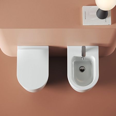 Artceram MONET Унитаз напольный приставной Rimless 36х52 см, цвет белый матовый, артикул MNV002 05 00